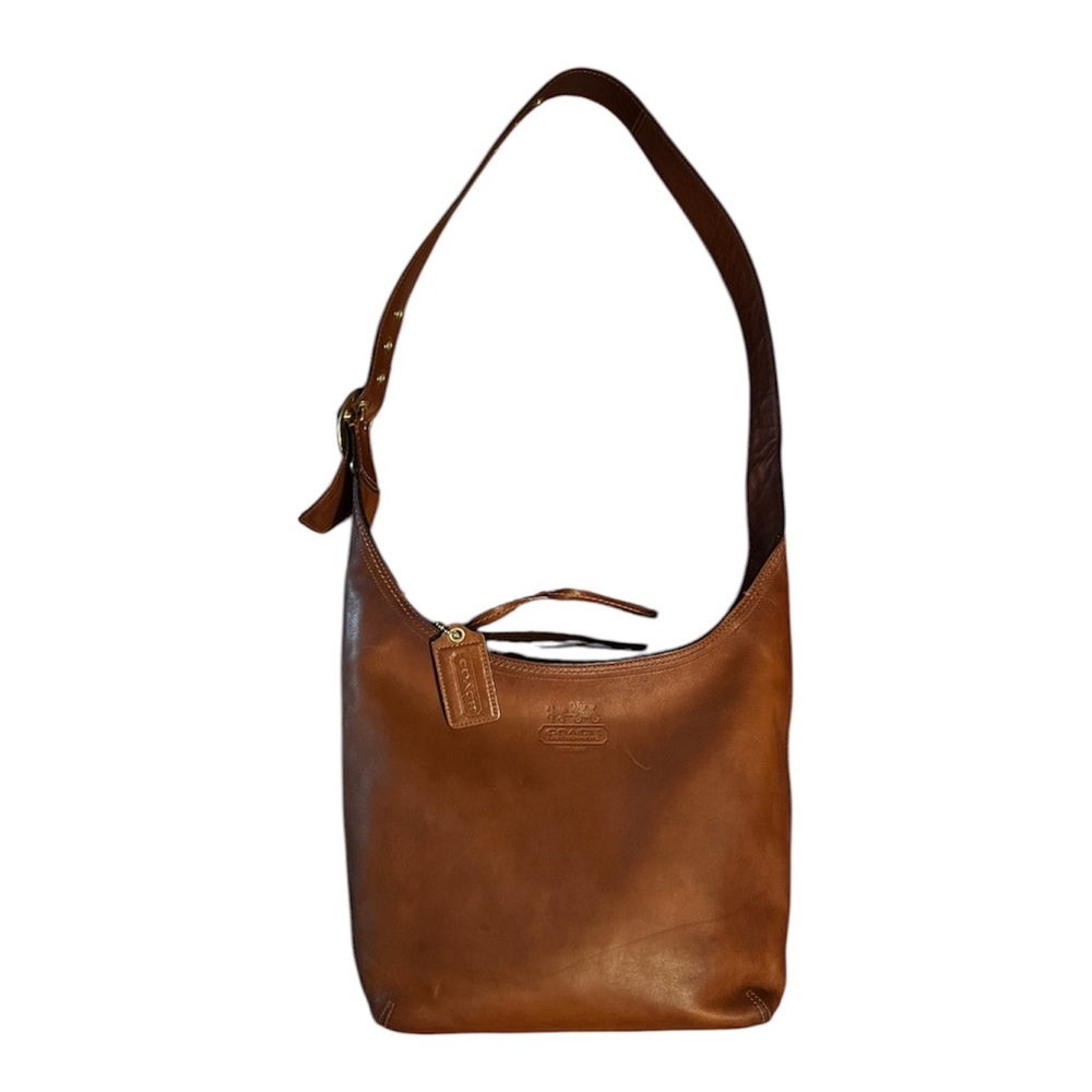 Vintage Coach Bleecker Whiskey Leather Slim Hobo Shoulder Bag Purse RARE